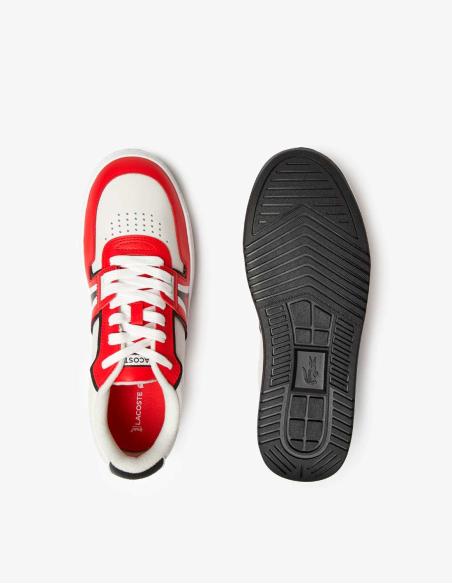 Zapatilla blanca con detalles en rosa neón