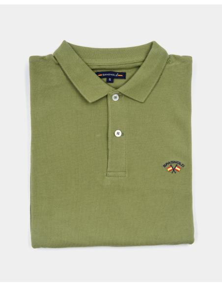 Polo básico verde Spagnolo - Versátil y moderno