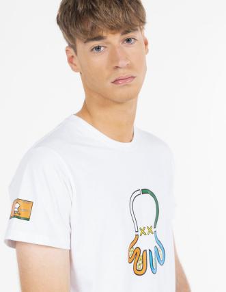 Camiseta estampada El Pulpo - Blanco