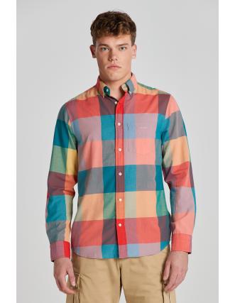 Camisa Gant Indian Madras Naranja - Estilo Exótico con Toques de India