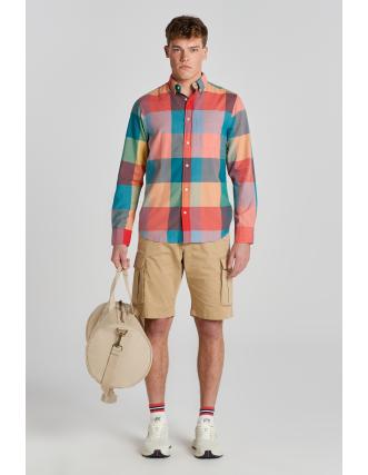 Camisa Gant Indian Madras Naranja - Estilo Exótico con Toques de India 2