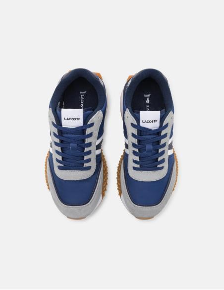 Zapatillas Lacoste azules con textura vaquera
