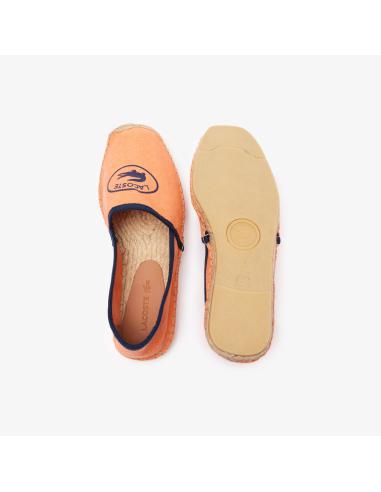 Zapatos de cuero naranja con logo de Lacoste Zapatos de cuero naranja con logo de Lacoste
