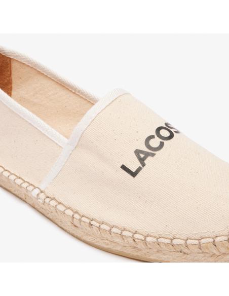 Beige Lacoste canvas men’s shoe