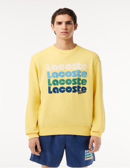 Sudadera Lacoste: Estampado degradé, efecto lavado.