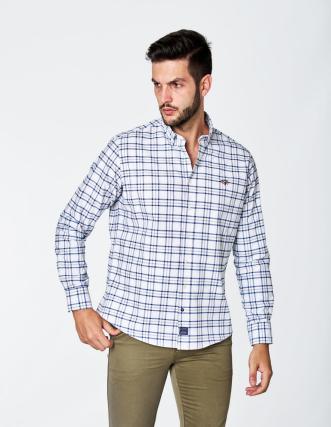 Camisa Spagnolo Oxford Cuadros Azul: Compra la mejor camisa de cuadros azul en Spagnolo 2