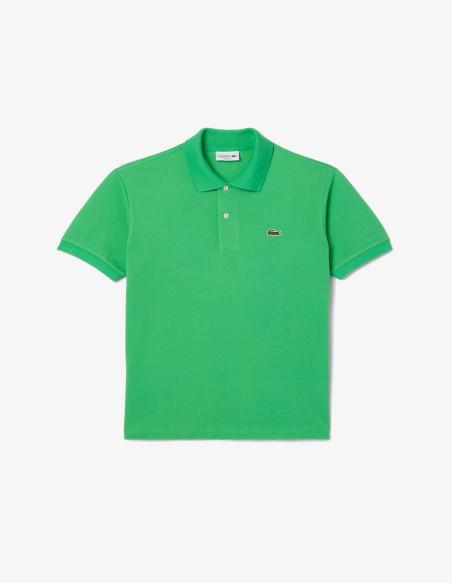 Polo Lacoste L.12.12 básico verde - Estilo y calidad en tu armario