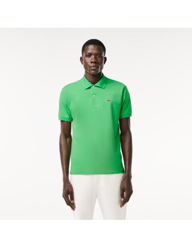 Polo Lacoste L.12.12 básico verde - Estilo y calidad en tu armario