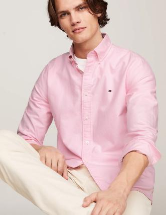 Camisa Oxford Tommy - Rosa - Envío Gratis