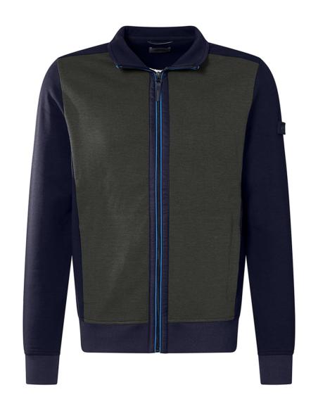 Cardigan Pierre Cardin Sudadera Bicolor Verde - Chaqueta Punto Mujer Cremallera