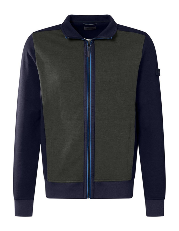 Cardigan Pierre Cardin Sudadera Bicolor Verde - Chaqueta Punto Mujer Cremallera