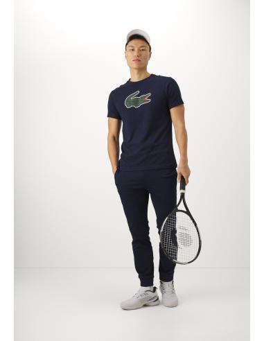 Camiseta Lacoste Logo Grande Ultra Dry Azul Marino Camiseta Lacoste Logo Grande Ultra Dry Azul Marino
