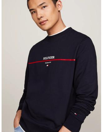 Sudadera Tommy Hilfiger: Felpa, Cuello Redondo Azul. 2