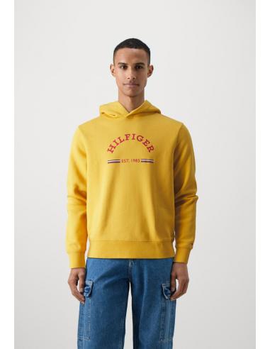 ¡Sudadera Tommy Hilfiger amarilla, estilo Roundall City!