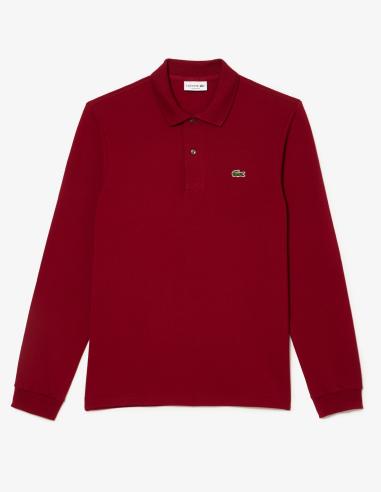Polo Lacoste Burdeos Manga Larga Basic Polo Lacoste Burdeos Manga Larga Basic