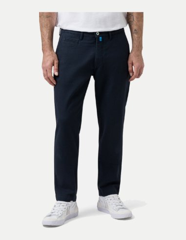 Pantalón Chino Pierre Cardin Lyon Azul Marino Hombre Regular Fit Futureflex Algodón