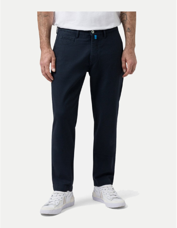 Pantalón Chino Pierre Cardin Lyon Azul Marino Hombre Regular Fit Futureflex Algodón