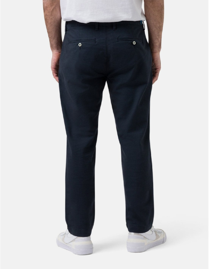 Pantalón Chino Pierre Cardin Lyon Azul Marino Hombre Regular Fit Futureflex Algodón