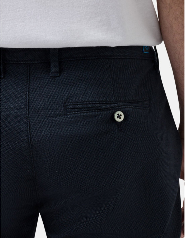 Pantalón Chino Pierre Cardin Lyon Azul Marino Hombre Regular Fit Futureflex Algodón