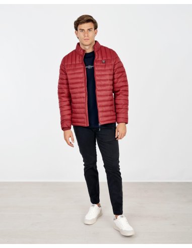 Cazadora Spagnolo Burdeos Acolchada y Elegante