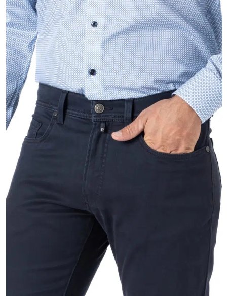 Pantalón Pierre Cardin Lyon Azul Marino - Vaquero 5 Bolsillos Hombre Elegante