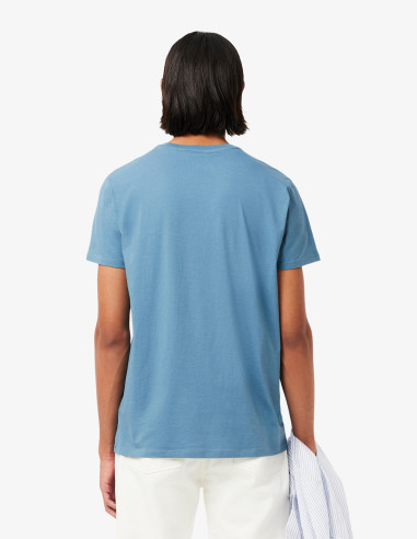 Camiseta Lacoste Algodón Azul Calcaire Camiseta Lacoste Algodón Azul Calcaire