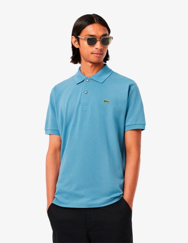 Polo Lacoste Básico Azul Elegante y Cómodo Polo Lacoste Básico Azul Elegante y Cómodo