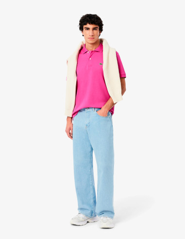 Polo Lacoste L.12.12 Rosa Fucsia Básico Polo Lacoste L.12.12 Rosa Fucsia Básico