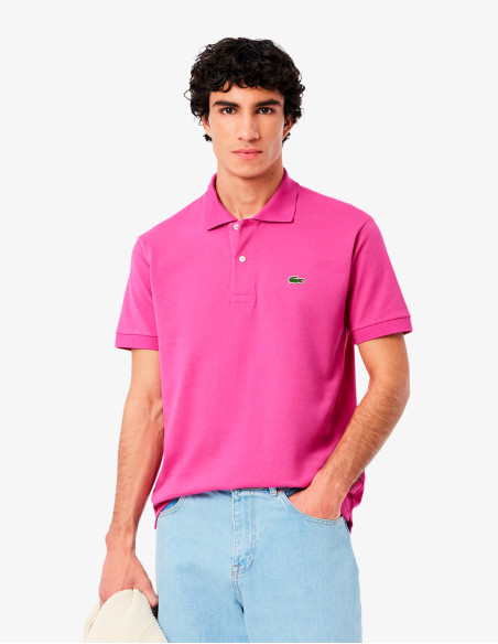 Polo Lacoste L.12.12 Rosa Fucsia Básico