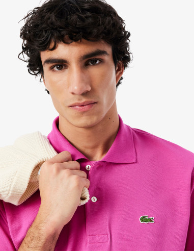 Polo Lacoste L.12.12 Rosa Fucsia Básico Polo Lacoste L.12.12 Rosa Fucsia Básico