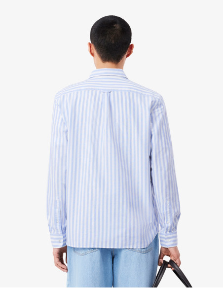 Camisa Lacoste Oxford de Rayas | Clásico y Elegante