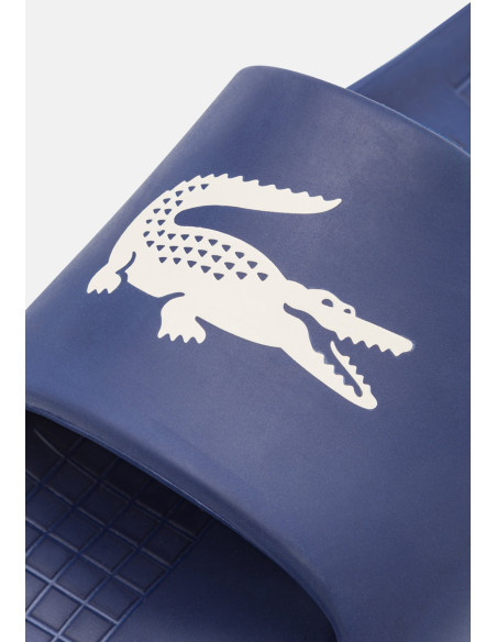 Sandalias tipo 'slide' Lacoste Croc azules para hombre
