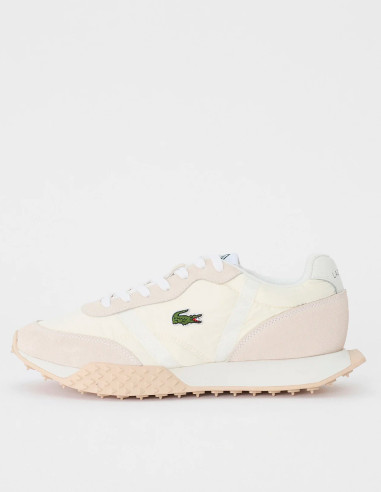 White Lacoste sneakers green crocodile logo White Lacoste sneakers green crocodile logo