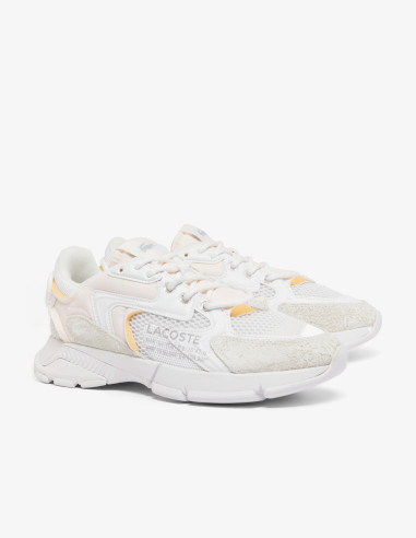 Zapatillas Lacoste blancas con detalles amarillos Zapatillas Lacoste blancas con detalles amarillos