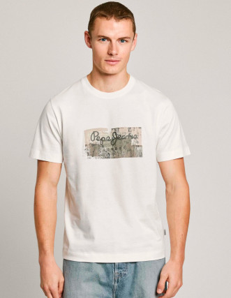 Camiseta Pepe Jeans Dalter Off White | Estilo Minimalista