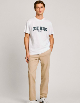 Camiseta Pepe Jeans Derril Estampado Blanco | Estilo Moderno 2