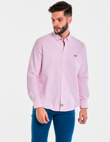 Camisa Spagnolo Oxford Raya Rosa - Colección Verano Elegante y Moderna