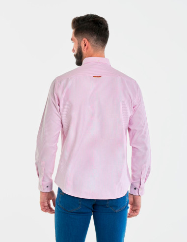 Camisa Spagnolo Oxford Raya Rosa - Colección Verano Elegante y Moderna