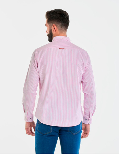 Camisa Spagnolo Oxford Raya Rosa - Colección Verano Elegante y Moderna