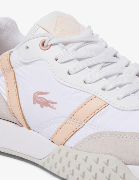 Zapatillas Lacoste L-Spin Evo Blancas y Rosas para Mujer

