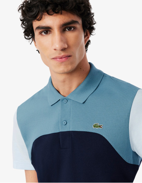 ¡Cómpralo Ahora! Polo Lacoste de Hombre Color Block Regular Marine/Calcaire