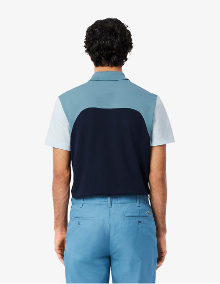 ¡Cómpralo Ahora! Polo Lacoste de Hombre Color Block Regular Marine/Calcaire