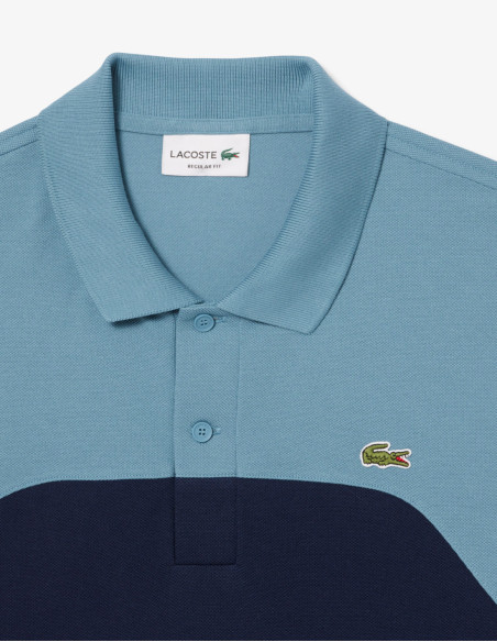 ¡Cómpralo Ahora! Polo Lacoste de Hombre Color Block Regular Marine/Calcaire