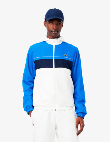 Chándal Lacoste Deportivo de Tafetán Blanco/Marino | Estilo y Rendimiento Chándal Lacoste Deportivo de Tafetán Blanco/Marino | Estilo y Rendimiento