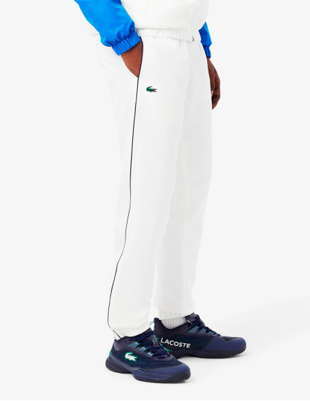 Chándal Lacoste Tafetán Blanco Marino - Conjunto Deportivo Hombre con Capucha