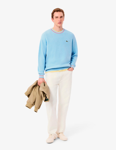 Jersey Lacoste hombre algodón punto ligero | Manzanos Moda