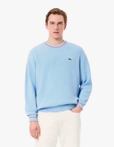 Jersey Lacoste hombre algodón punto ligero | Manzanos Moda