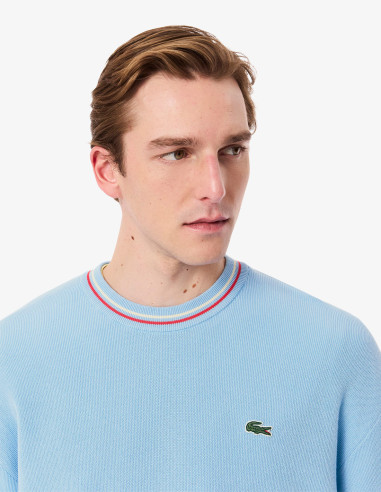Jersey Lacoste hombre algodón punto ligero | Manzanos Moda