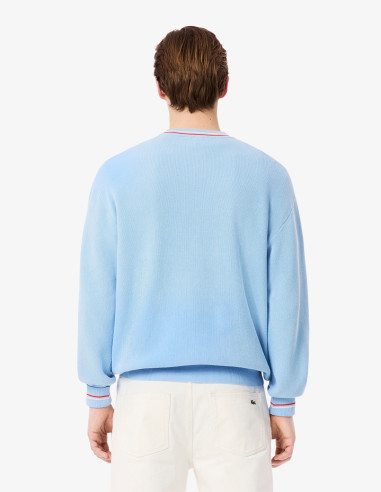 Jersey Lacoste hombre algodón punto ligero | Manzanos Moda