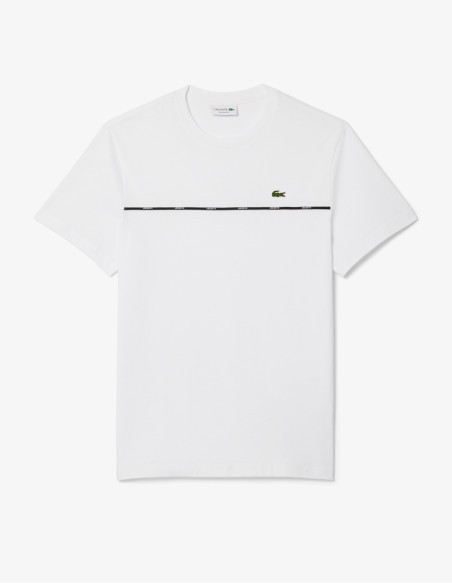 Comprar Camiseta Lacoste hombre - Blanco con ribete LACOSTE - ¡Exclusivo online!